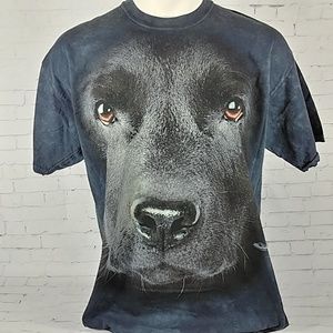The Mountain Black Lab Dog 3D Face Shirt